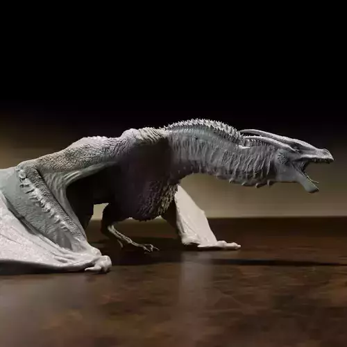 Syrax dragon fan art - pre supported - FREE model Free 3D print model