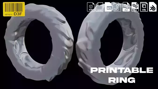 Printable ring model