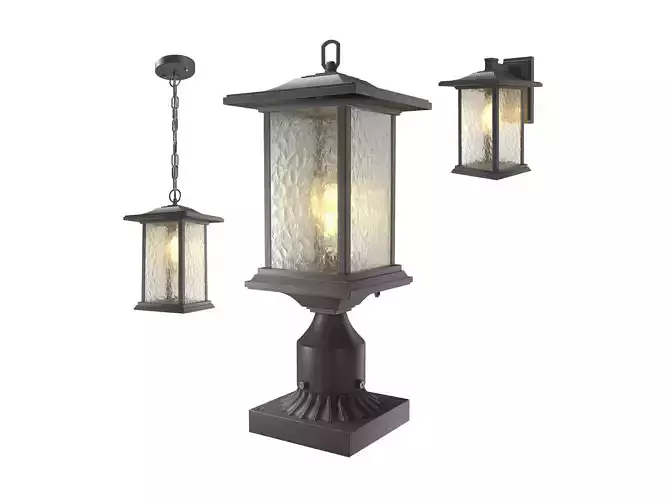  Beionxii Outdoor Pendant Lights 3D model