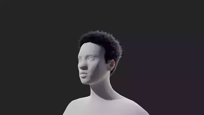 Miles Hair v2  3D model