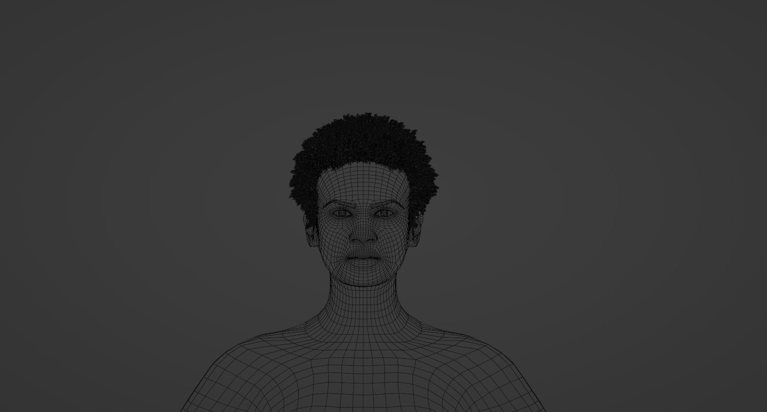 Miles Hair v2  3D model_15