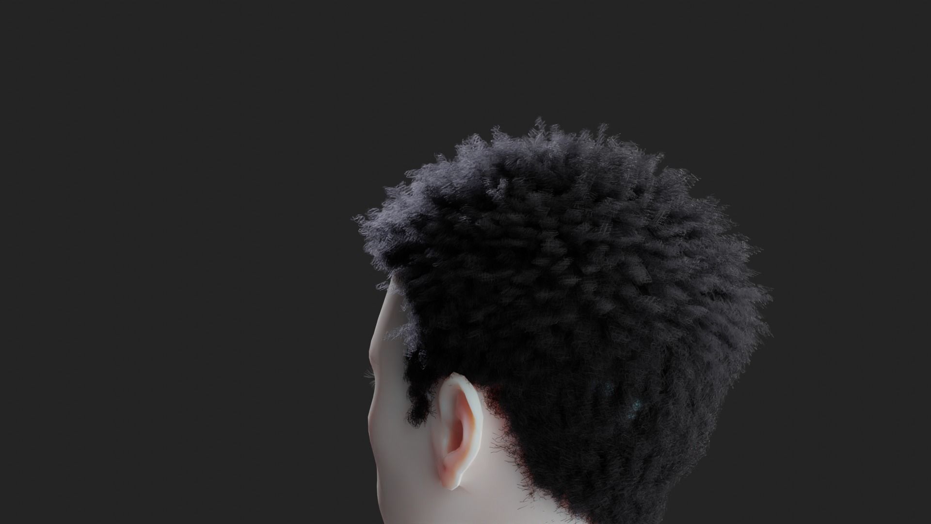 Miles Hair v2  3D model_11
