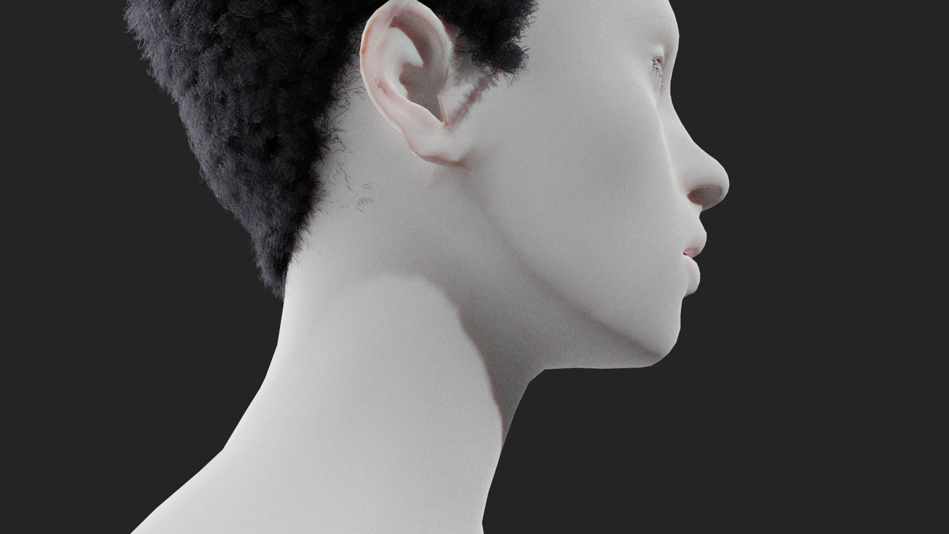 Miles Hair v2  3D model_12
