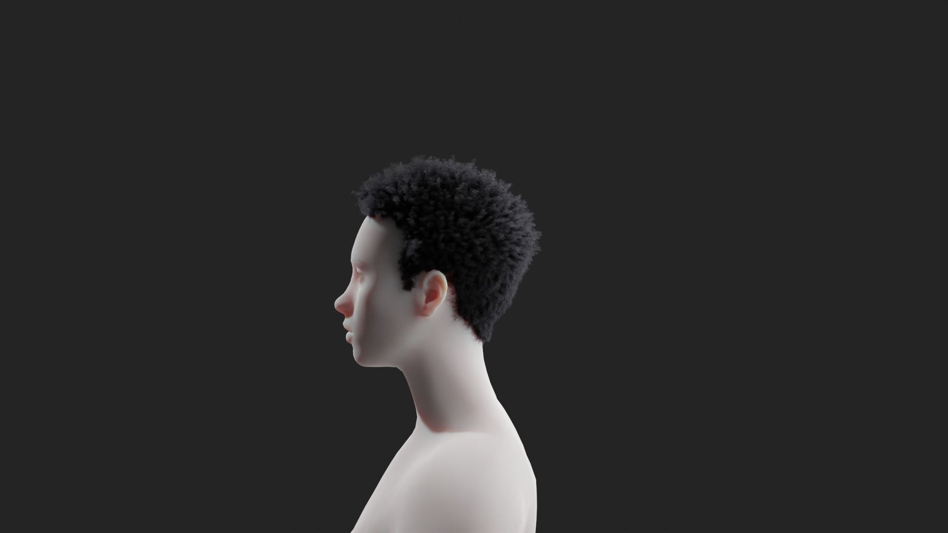 Miles Hair v2  3D model_6