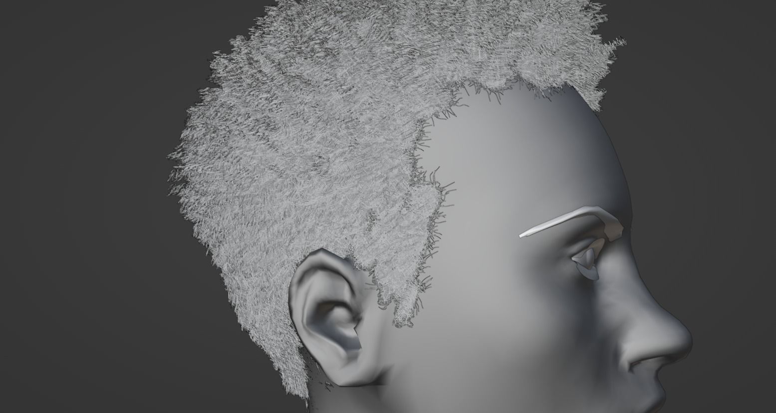 Miles Hair v2  3D model_26