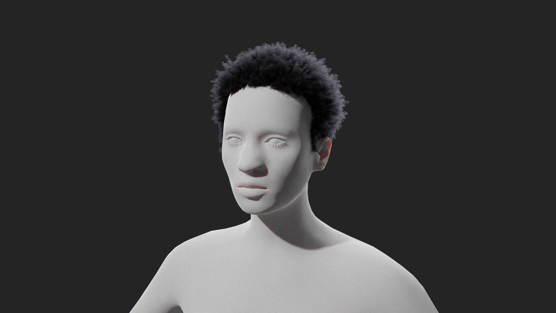 Miles Hair v2  3D model_2