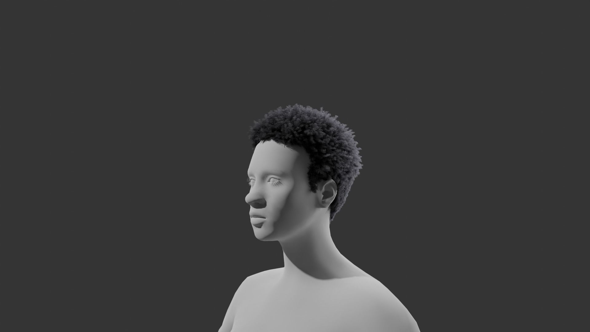 Miles Hair v2  3D model_1