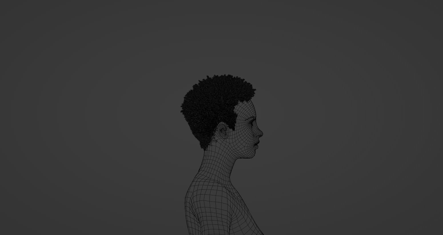 Miles Hair v2  3D model_21