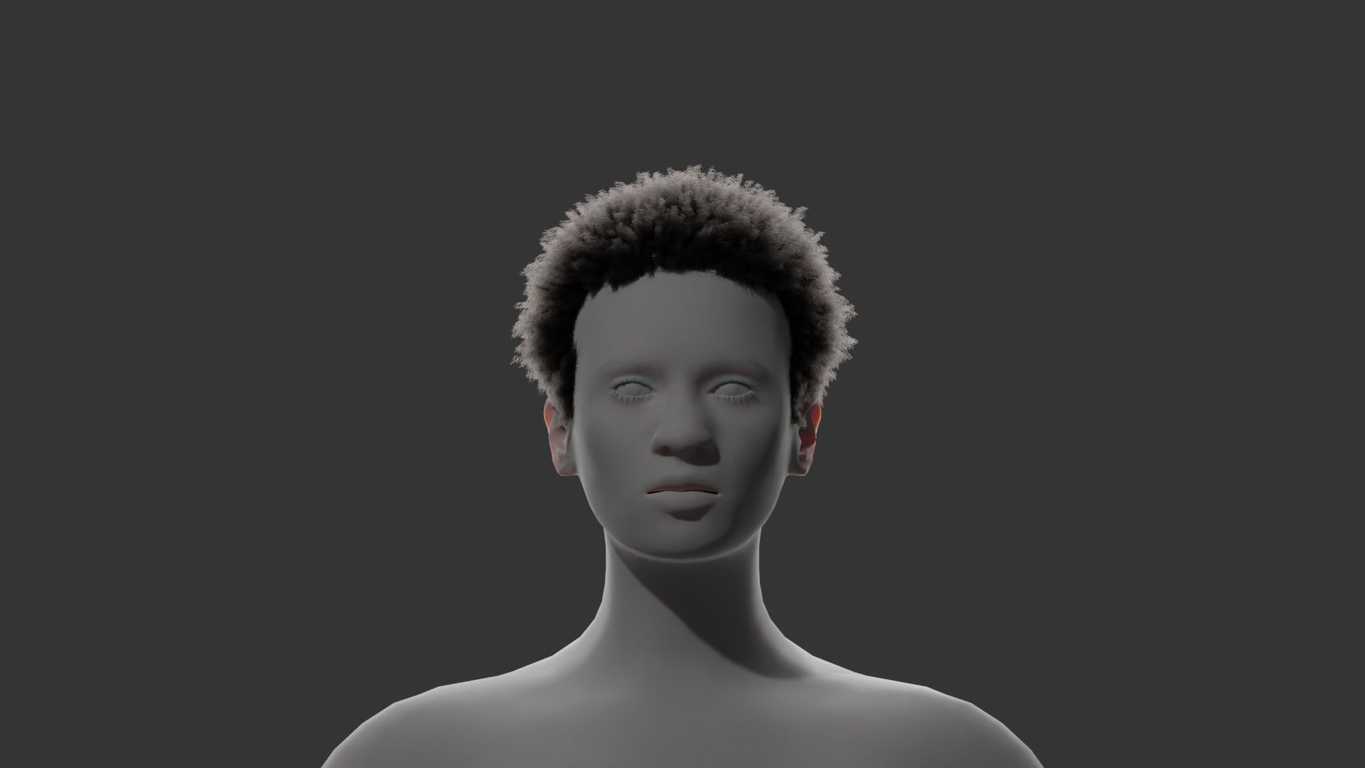Miles Hair v2  3D model_4
