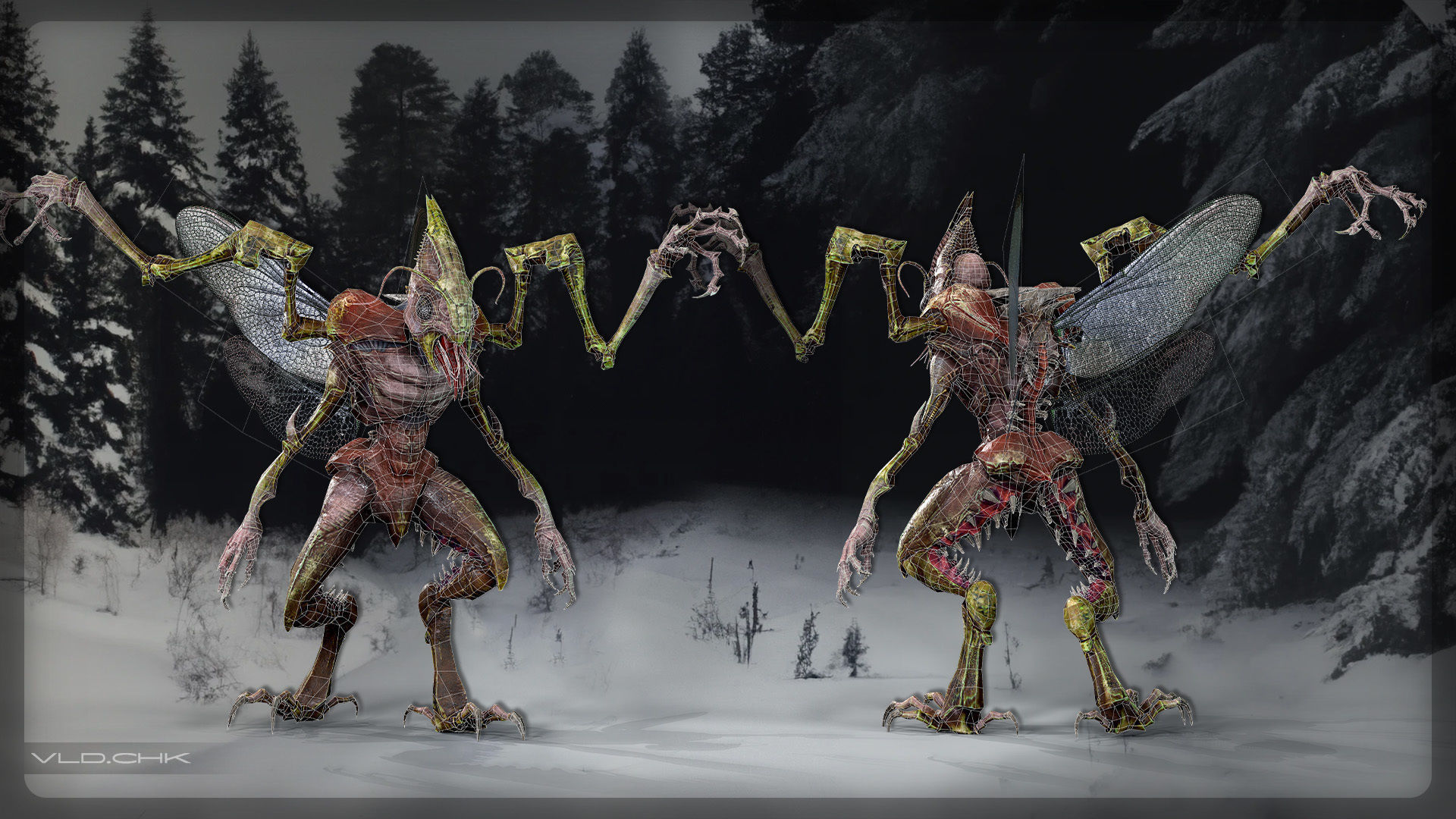 Termite - Demon Beetle Low-poly 3D model_8