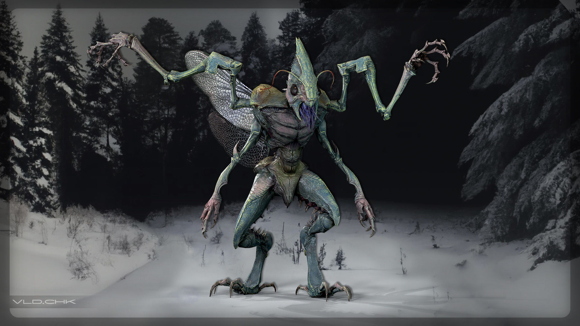 Termite - Demon Beetle Low-poly 3D model_2