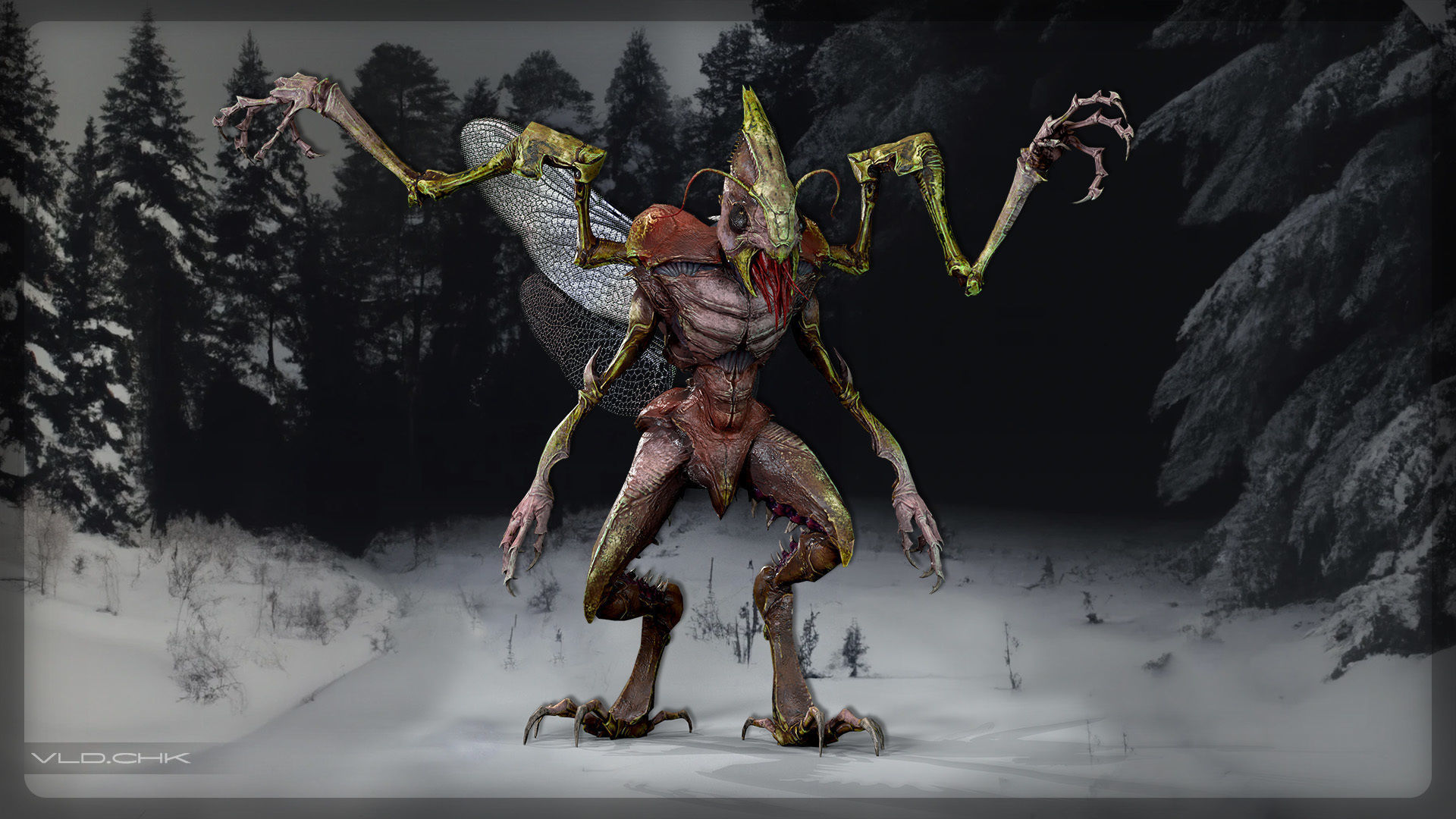 Termite - Demon Beetle Low-poly 3D model_1