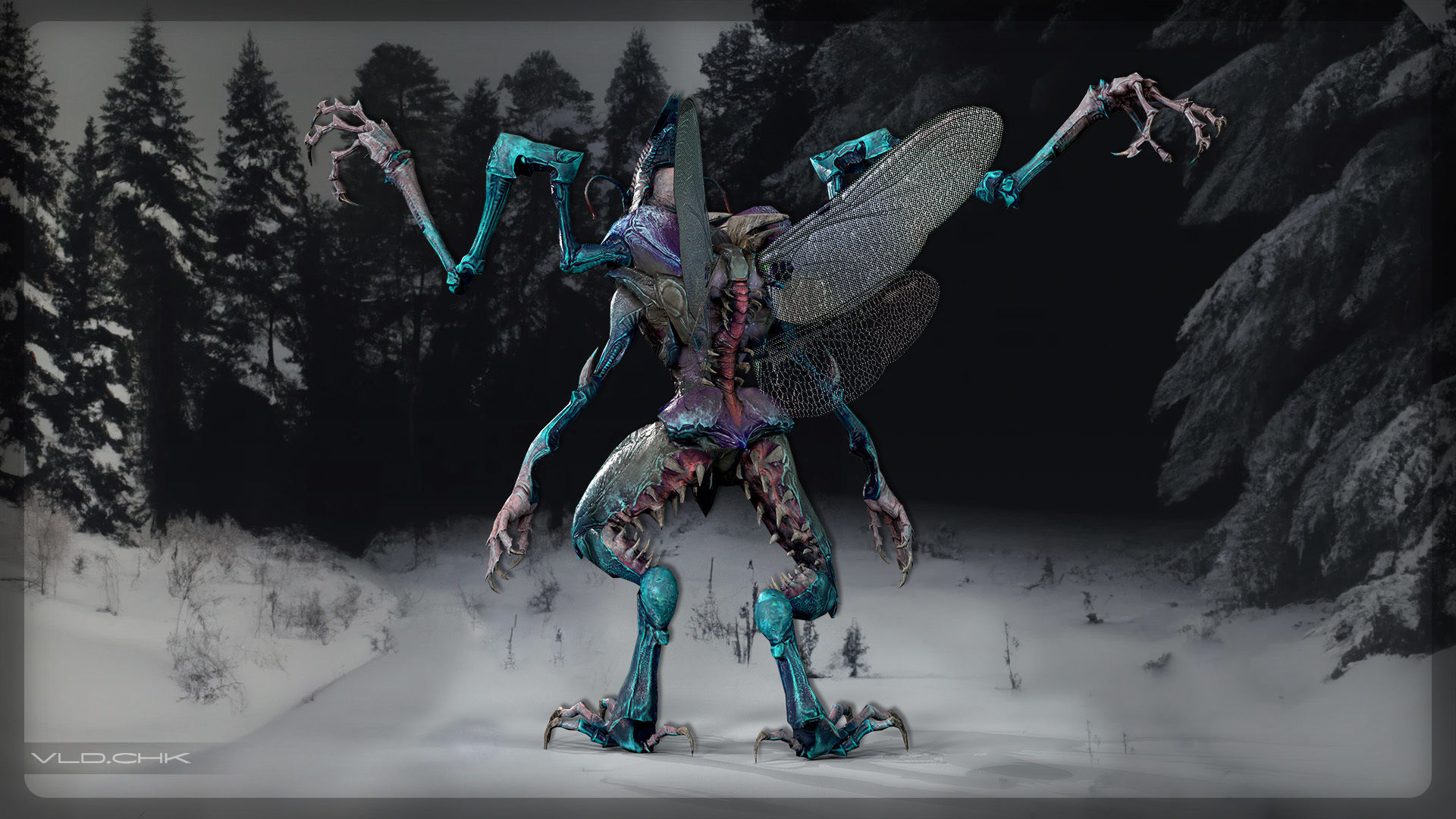 Termite - Demon Beetle Low-poly 3D model_6