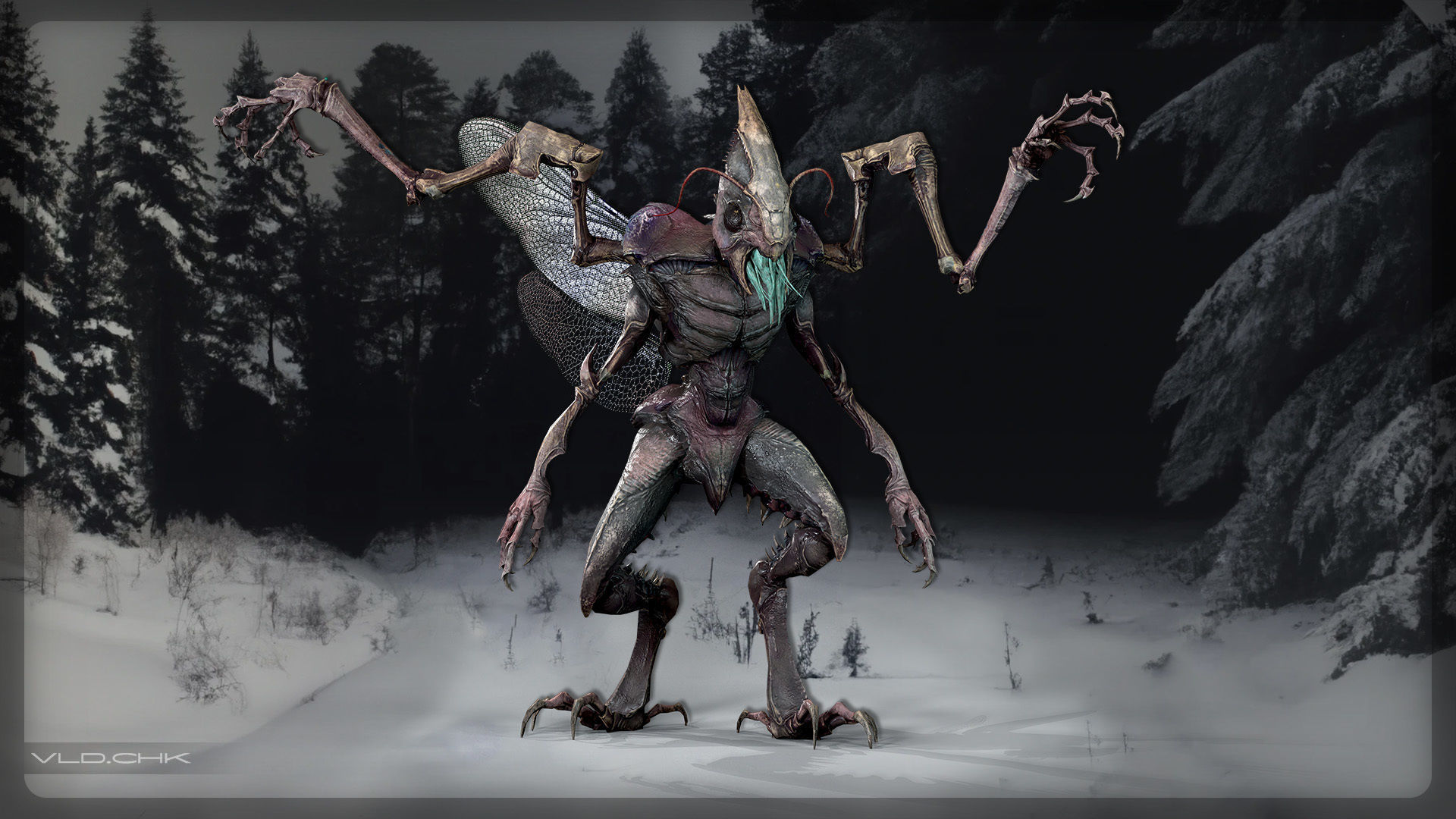 Termite - Demon Beetle Low-poly 3D model_4