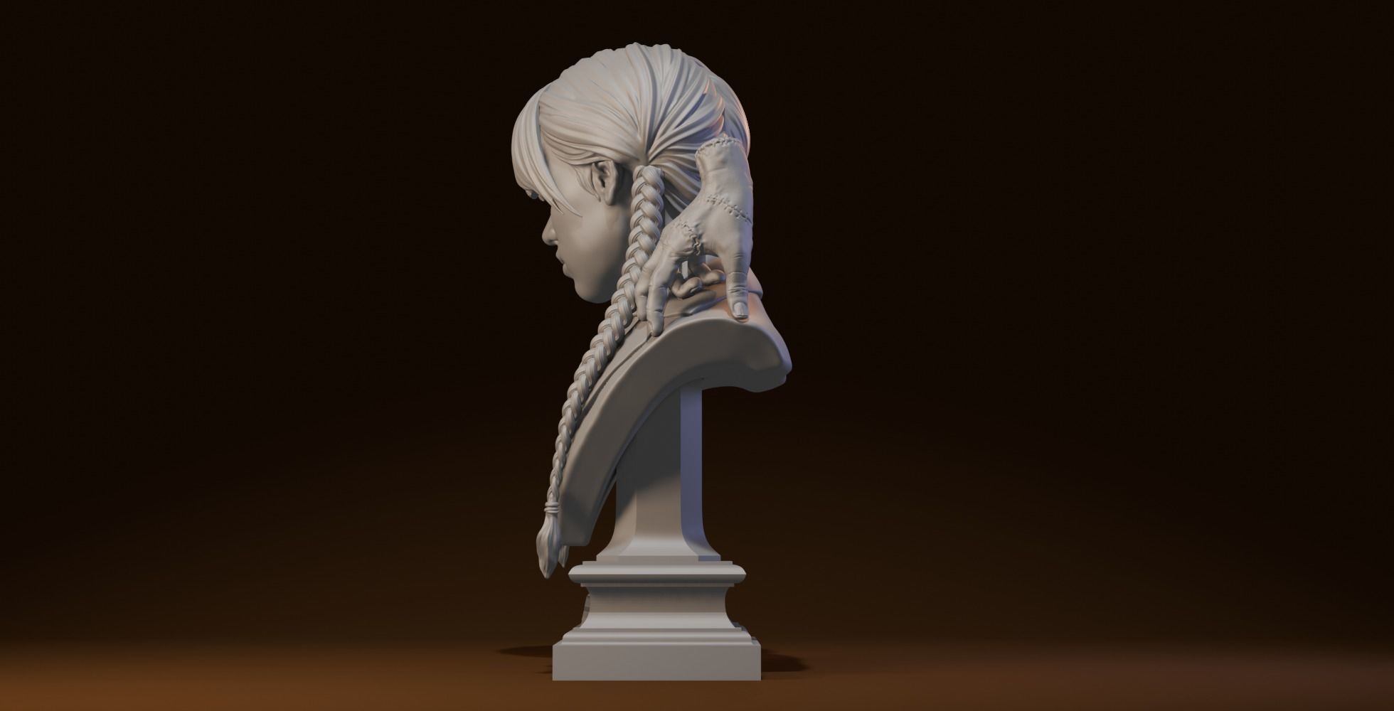 Tuesday Addams 3D print model_6