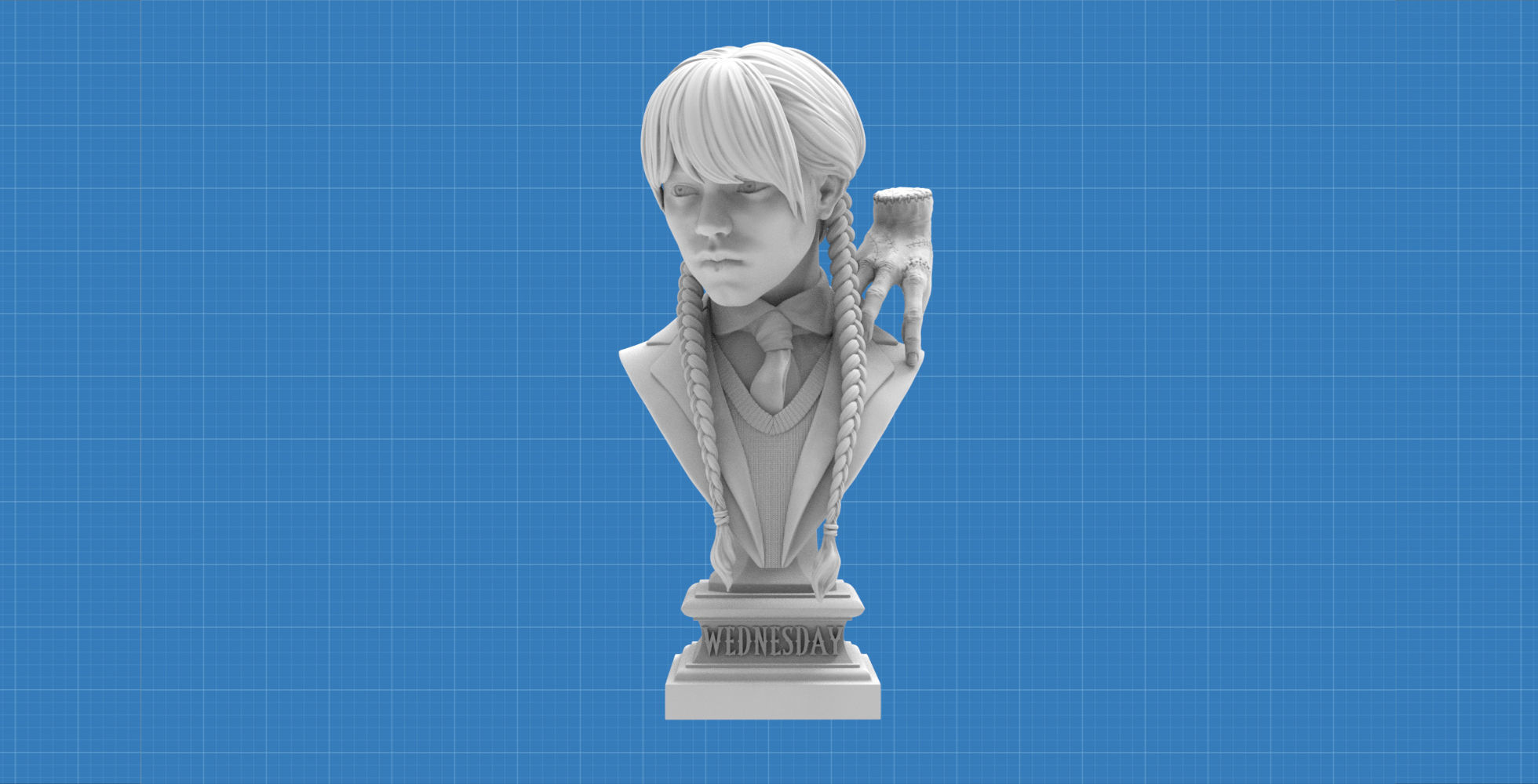Tuesday Addams 3D print model_16