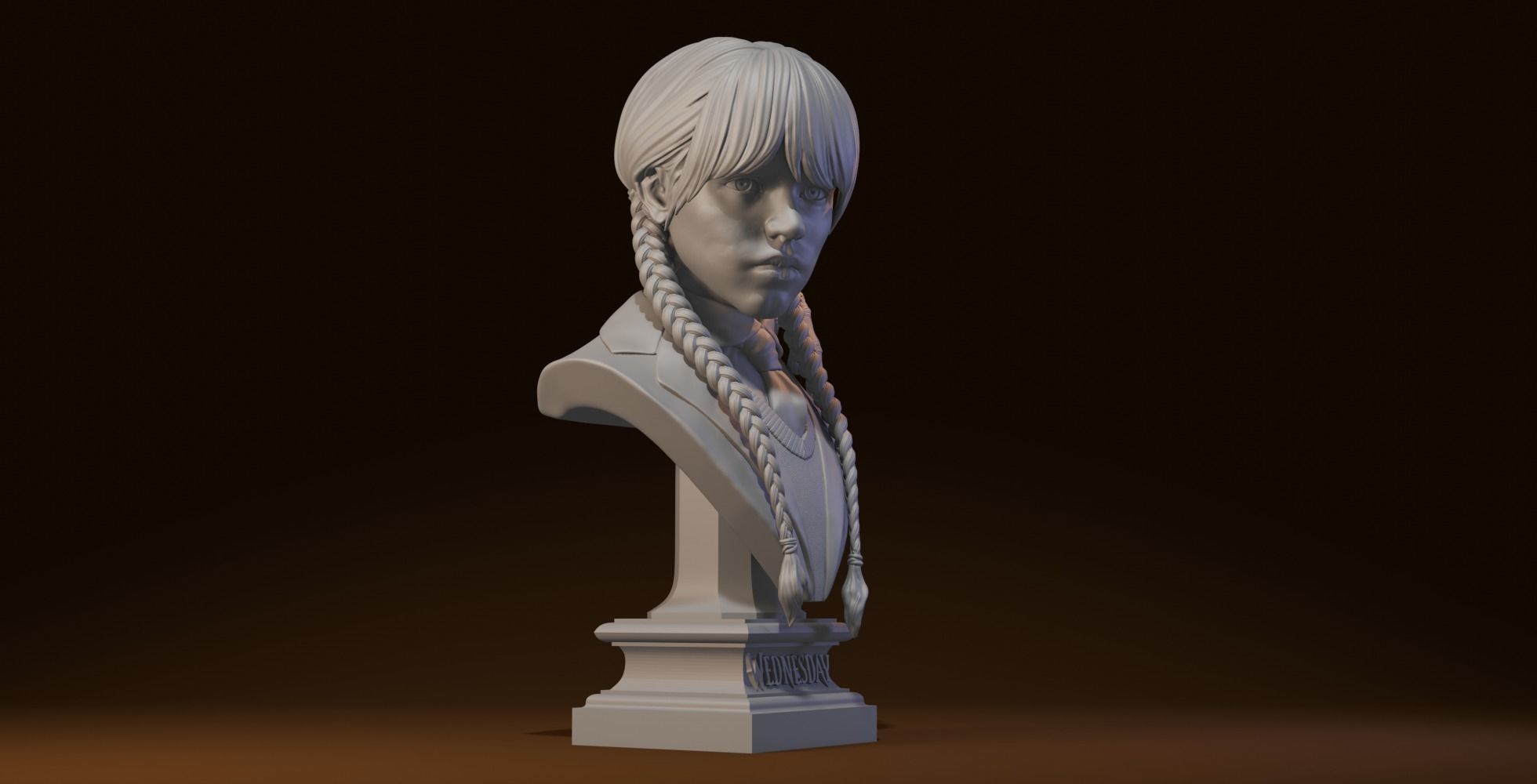 Tuesday Addams 3D print model_11