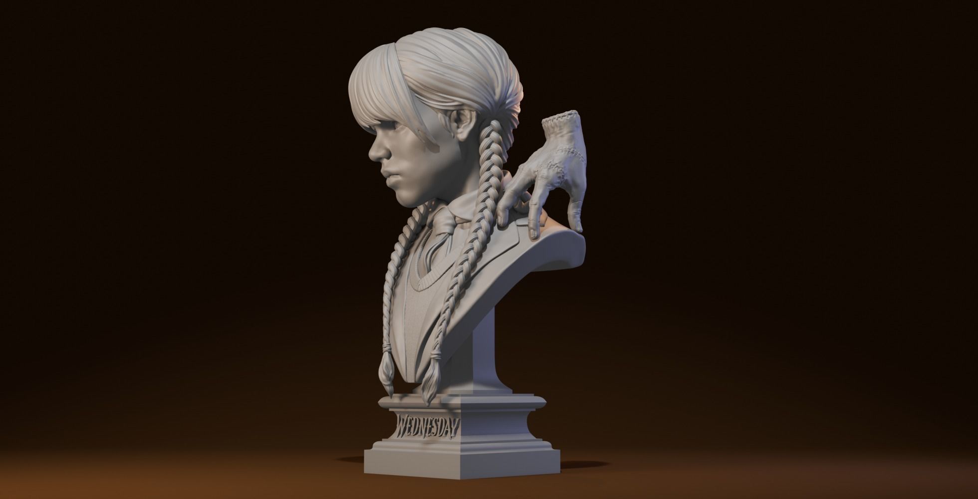 Tuesday Addams 3D print model_5