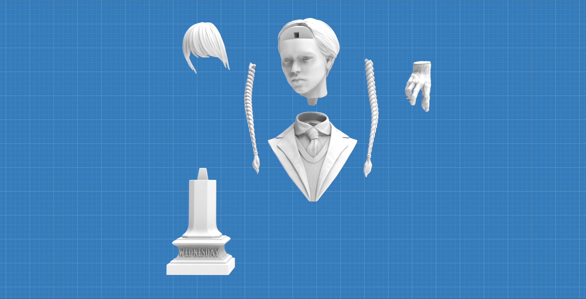 Tuesday Addams 3D print model_15
