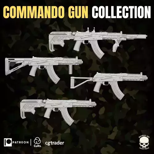 Commando Gun Collection for Action Figures