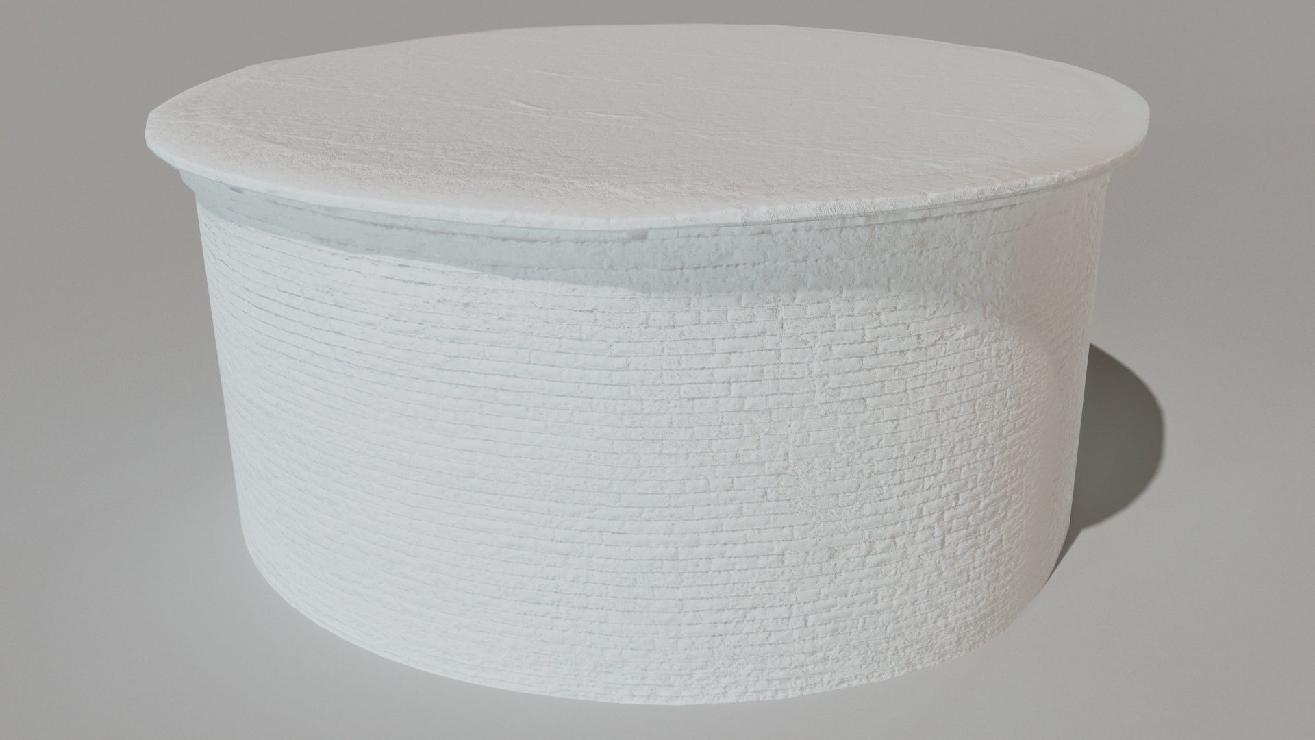 Industrial building Low-poly 3D model_7