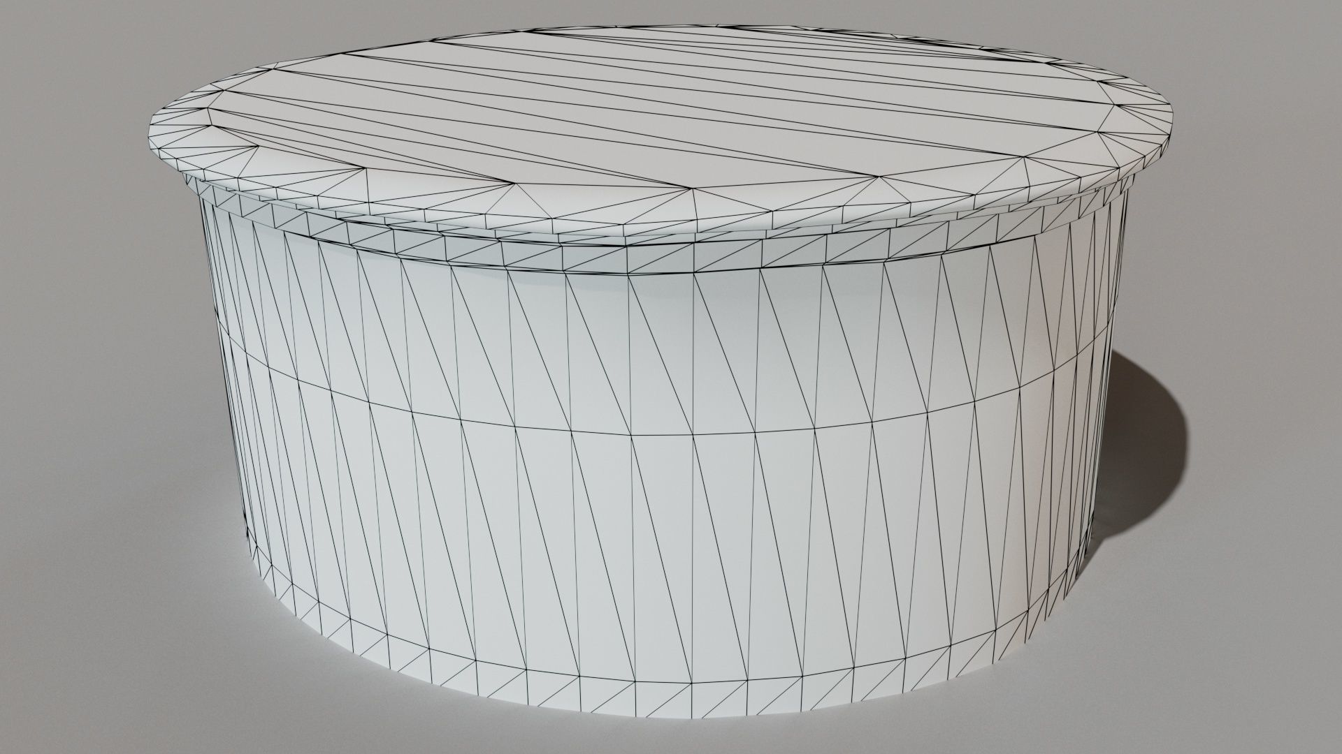 Industrial building Low-poly 3D model_8