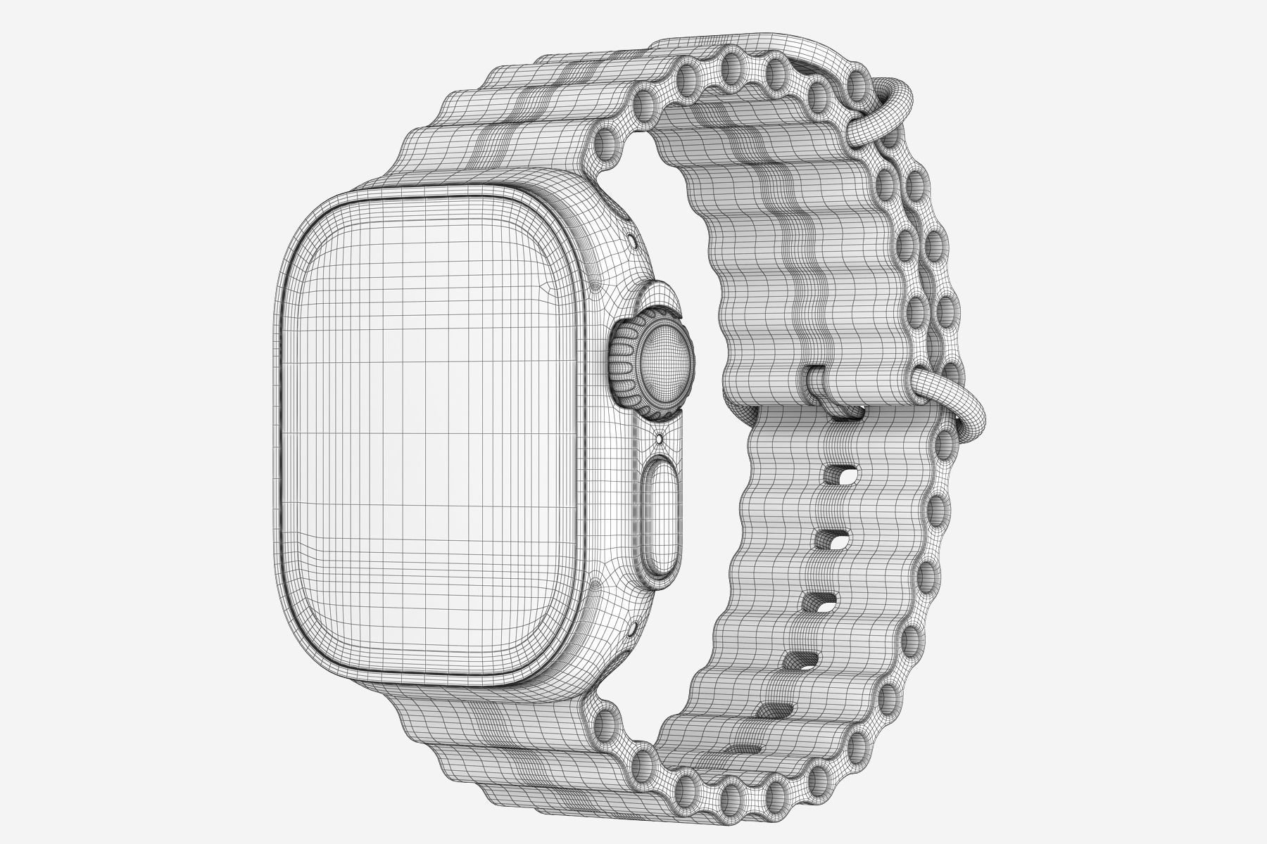 Apple Watch Ultra all colors 3D model_32