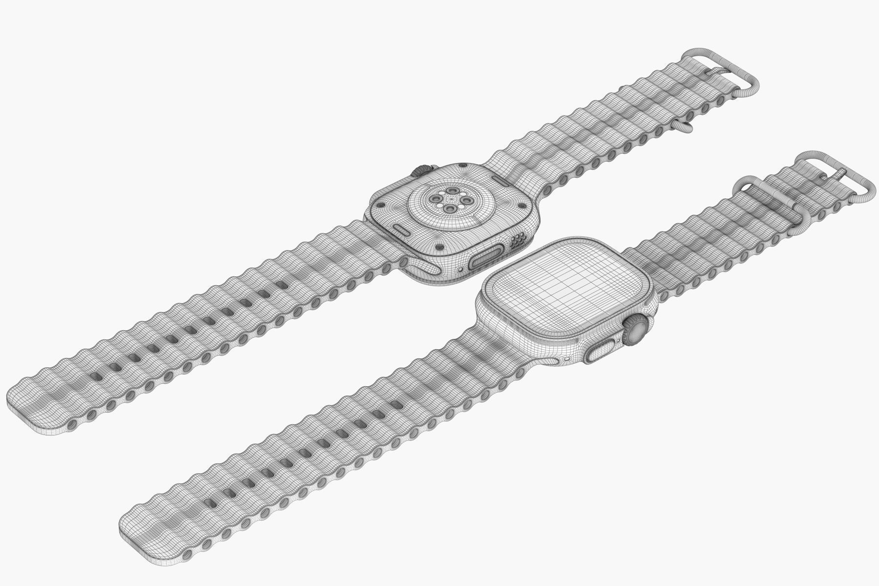 Apple Watch Ultra all colors 3D model_28