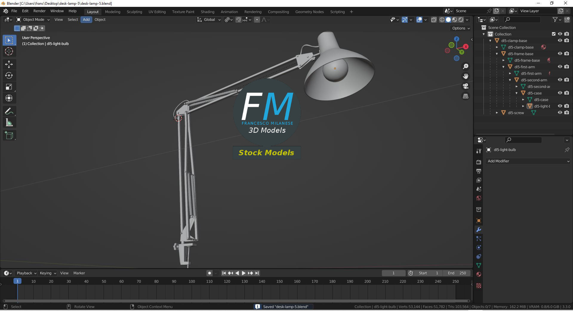 Desk lamp 5 3D model_9