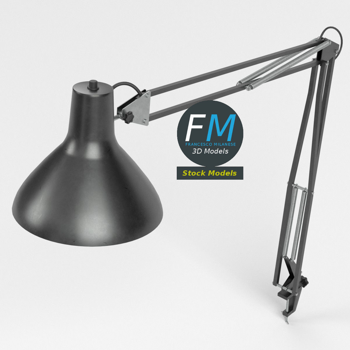 Desk lamp 5 3D model_2