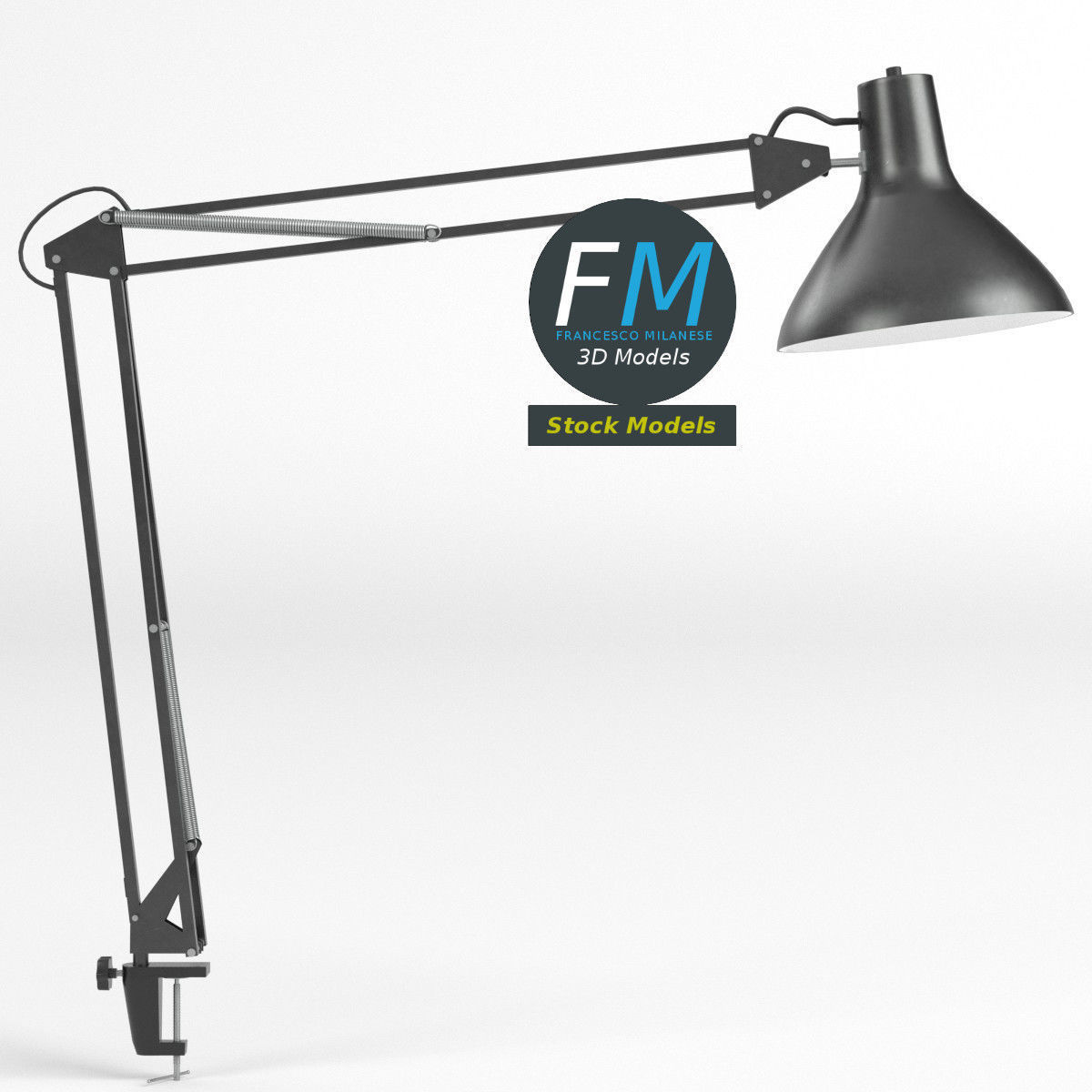 Desk lamp 5 3D model_3
