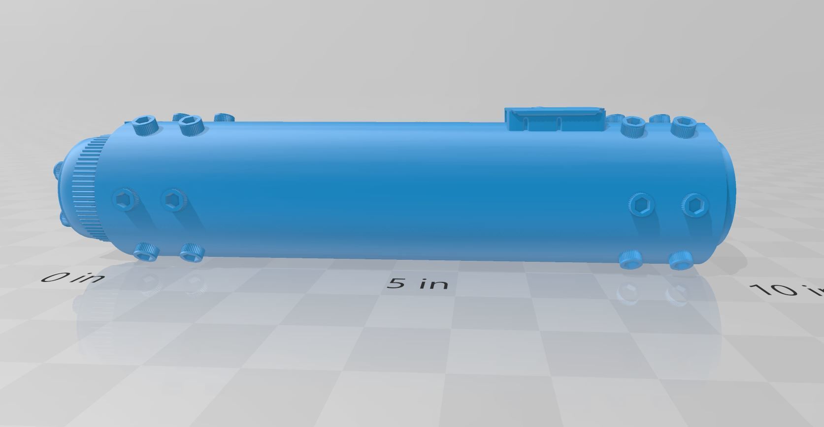Riveted Style Lightsaber 3D print model_1