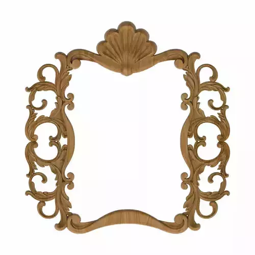 Carved picture frame STL