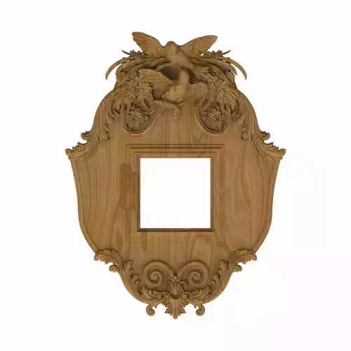 Carved picture frame STL