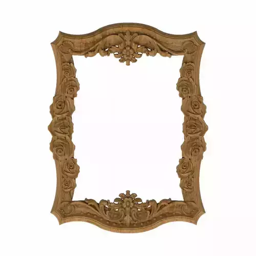 Carved picture frame STL
