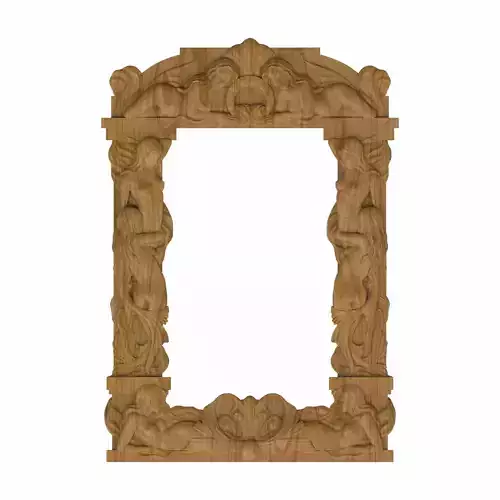 Carved picture frame STL