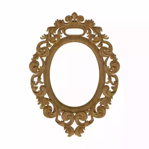 Carved picture frame STL