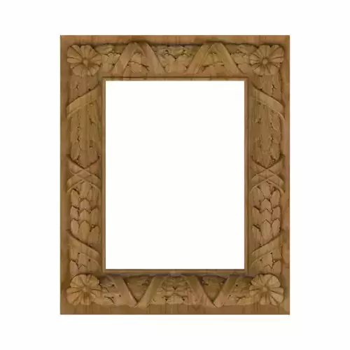 Carved picture frame STL