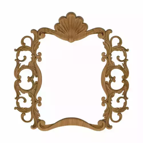 Carved picture frame STL