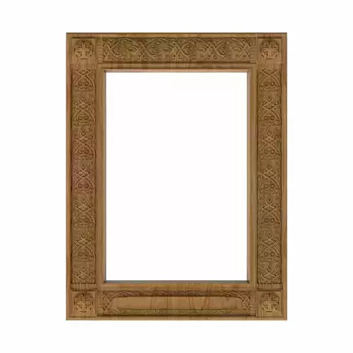Carved picture frame STL