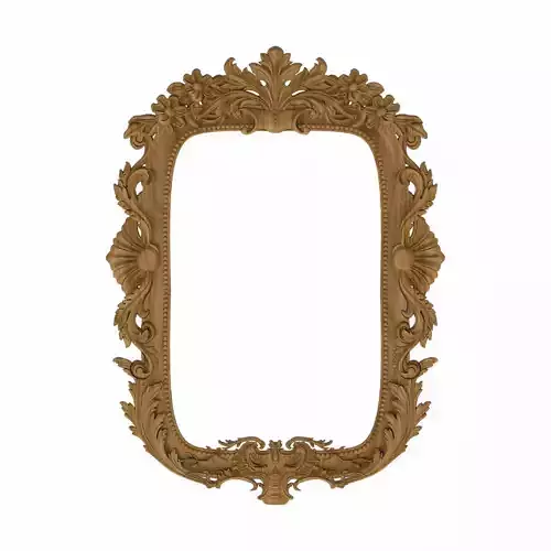 Carved picture frame STL