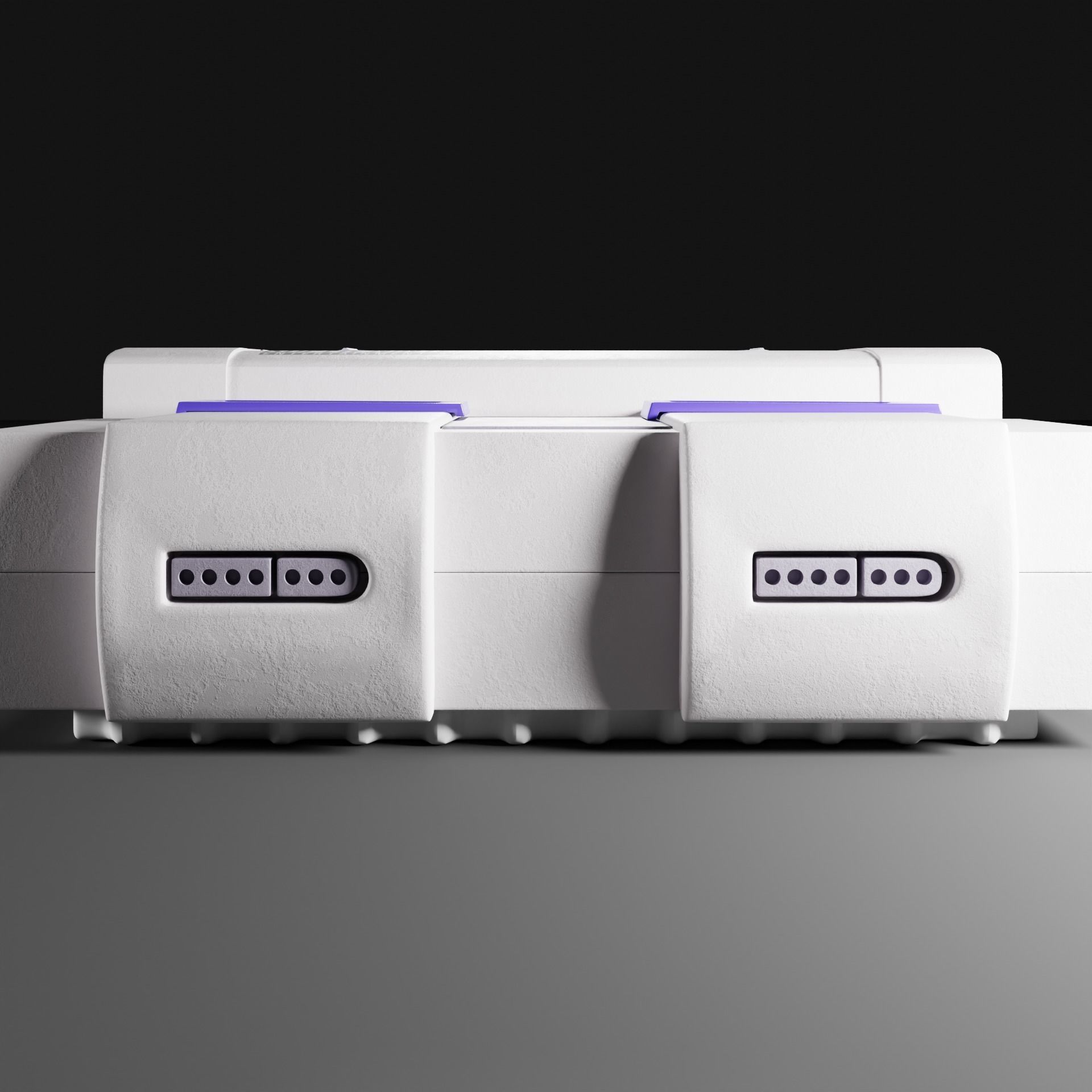 SNES Super Nintendo Low-poly 3D model_3