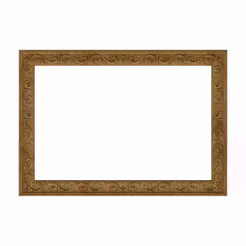 Carved picture frame STL 3D model