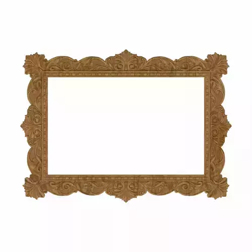 Carved picture frame STL