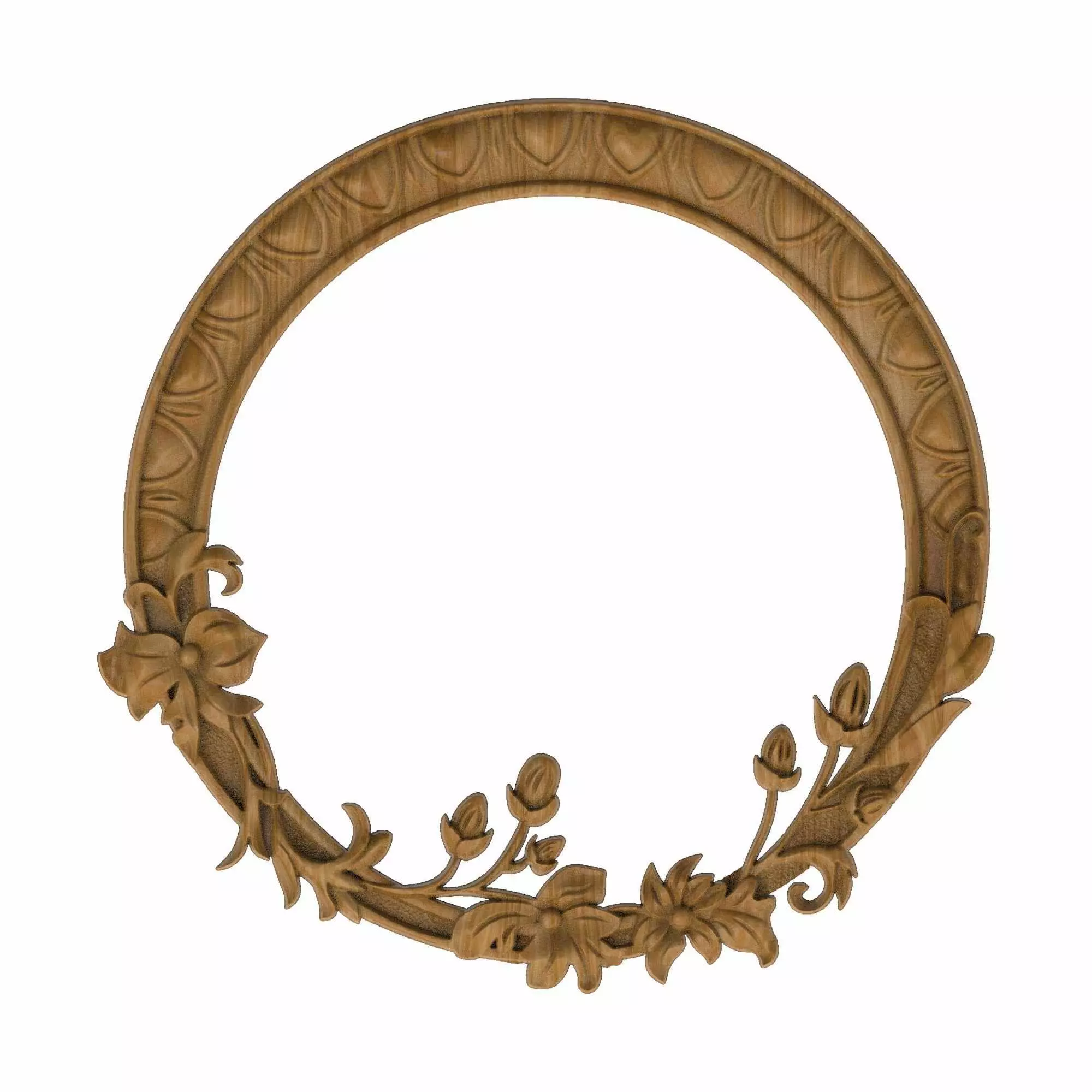 Carved picture frame STL 3D model