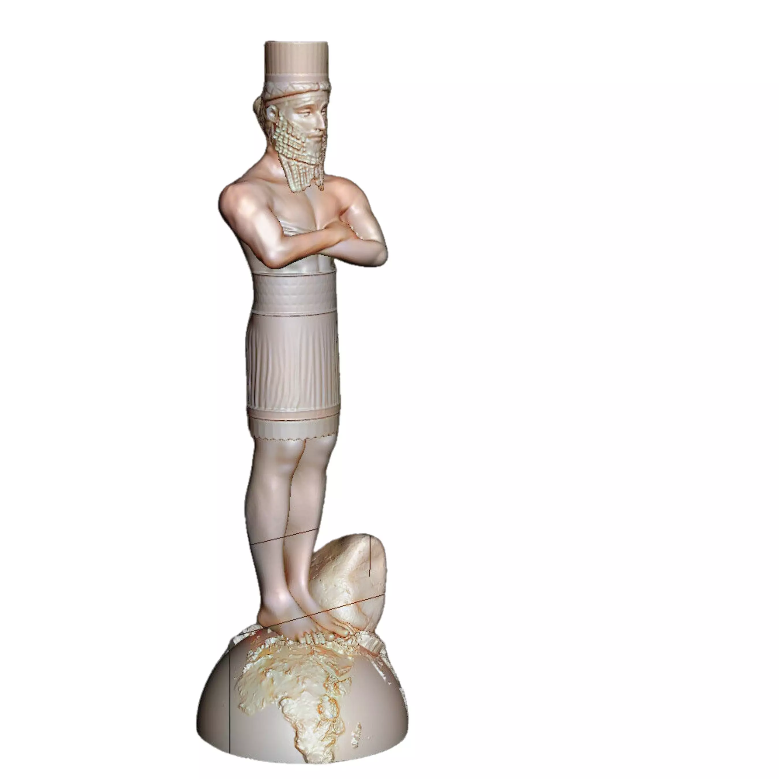 Dream of Nebucadnezar Daniel 2 3D print model_0