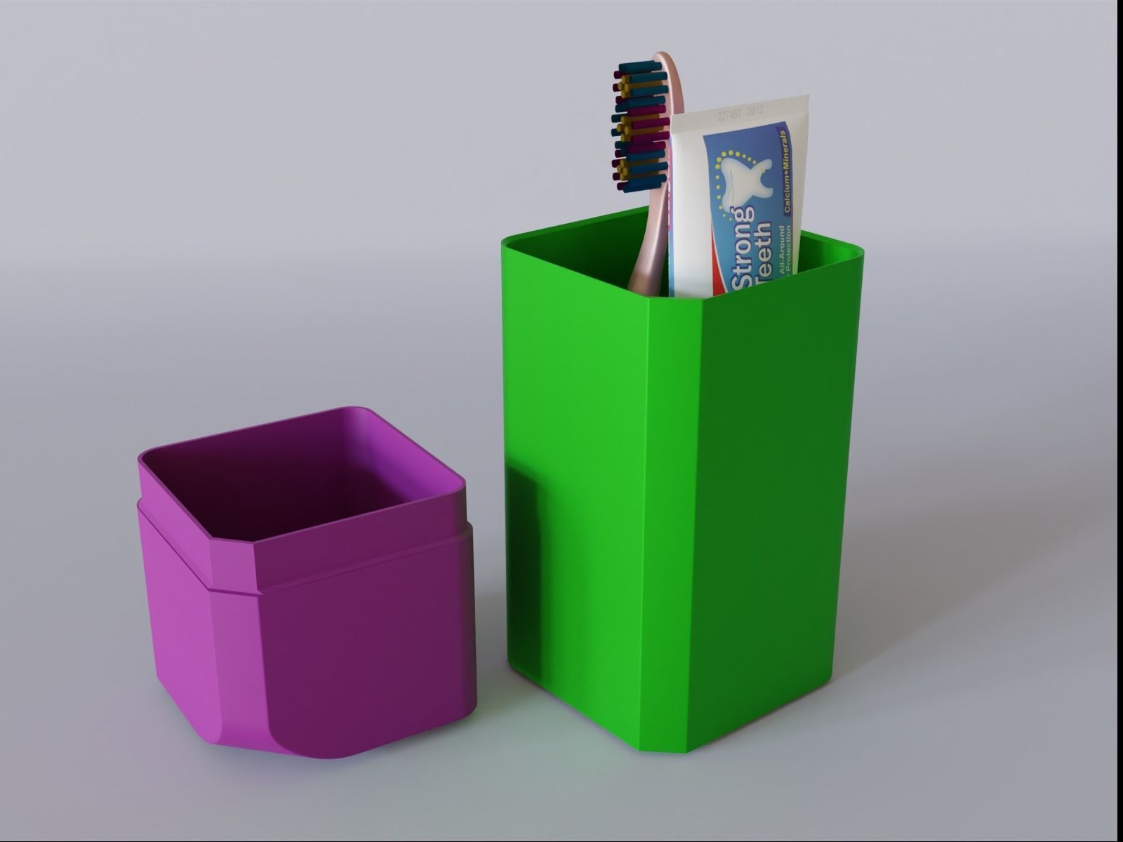 Travel Tooth brush Case 10  3D print model_12