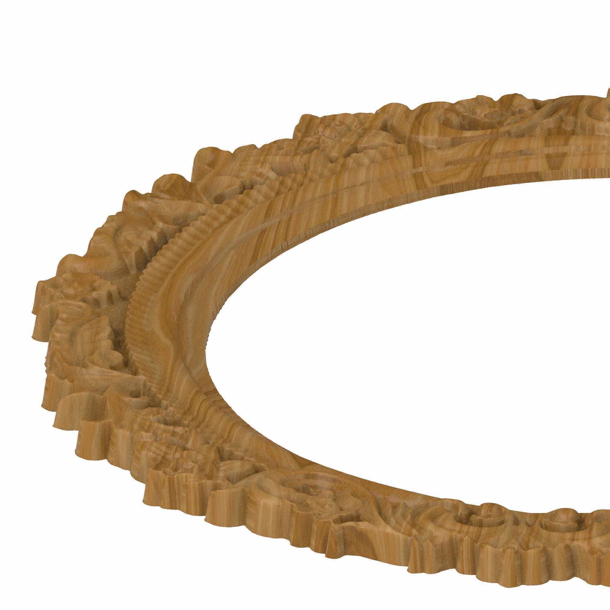 Carved picture frame STL 3D model_2