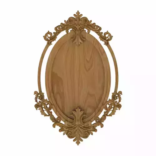 Carved picture frame STL 3D model