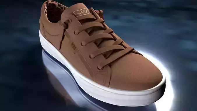 Brown sneakers